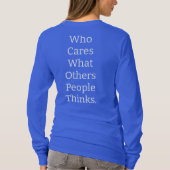 T-shirt Personnalisé Couleur Flou Personnalisé Citations D (Dos)