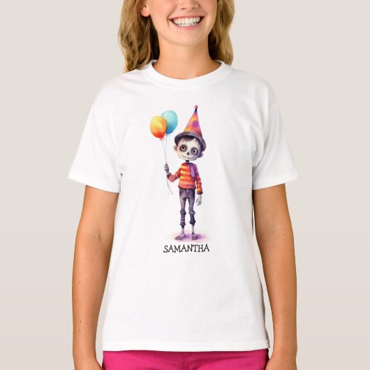 T-shirt Personnalisé Cute Kid Zombie Halloween (Devant)