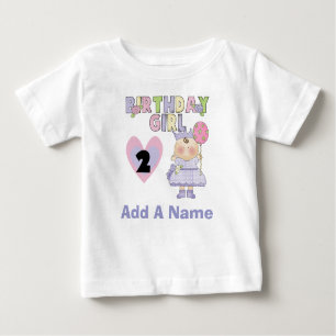 T-shirt personnalisé d'anniversaire de fille