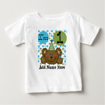 T-shirt personnalisé d'anniversaire d'ours de