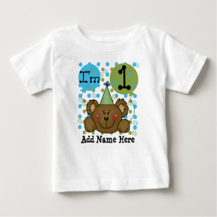 T-shirt personnalisé d'anniversaire d'ours de
