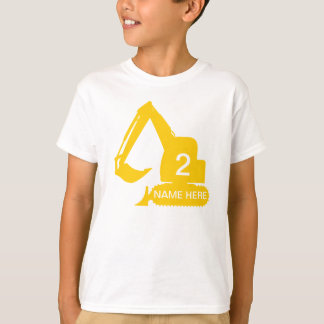 T-shirt personnalisé de construction avec le nom