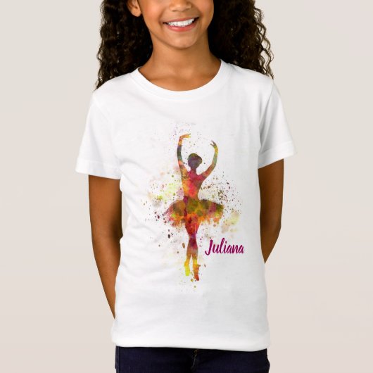 T-shirt personnalisé de filles de danse de (Devant)