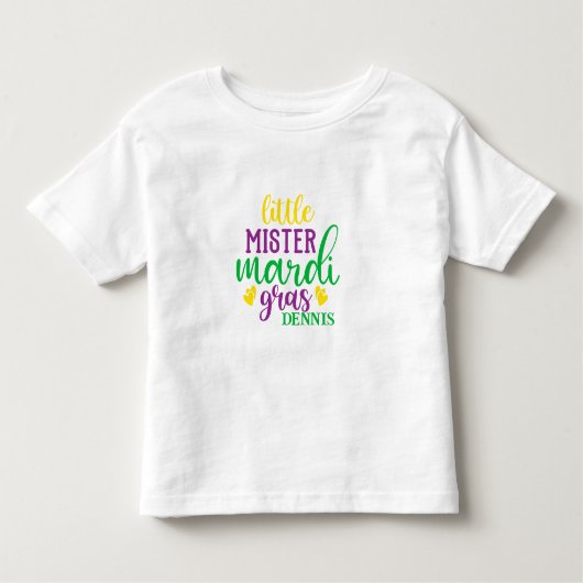 T-shirt personnalisé de la petite soeur Mardi Gras (Devant)