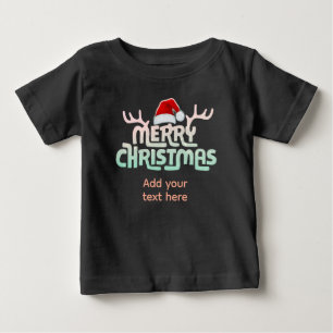 T-shirt personnalisé de Noël laid pour bébé et tou