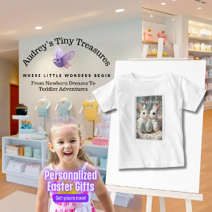 T-shirt personnalisé de Pâques pour bébé