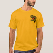 T-shirt personnalisé de poche de T-Rex (Devant)