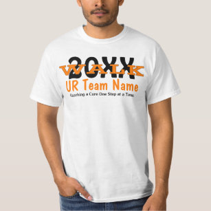 T-shirt personnalisé de promenade de charité
