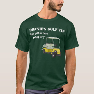 T-shirt personnalisé de vert de golfeur de bout de