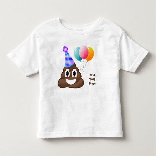 T-shirt personnalisé d'enfant en bas âge d'Emoji (Devant)