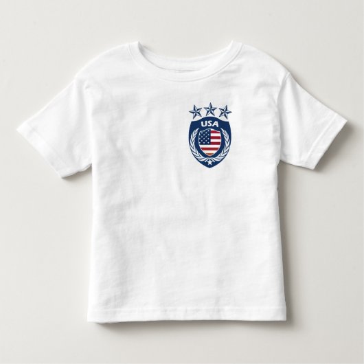 T-shirt personnalisé d'enfant en bas âge du Jersey (Devant)