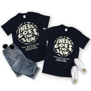 T-Shirt Personnalisé Éclipse Solaire Avril 2024