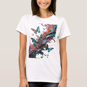 T-shirt personnalisé en argent ART ABSTRAIT ludiqu