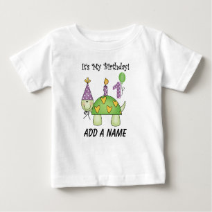 T-shirt personnalisé ęr par anniversaire de tortue