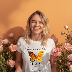 T-Shirt Personnalisé Fête des Mères Papillon Flora