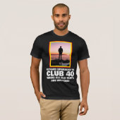 T-shirt personnalisé Funny 40e anniversaire marqua (Devant entier)