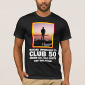 T-shirt personnalisé Funny 50e anniversaire marqua (Devant)