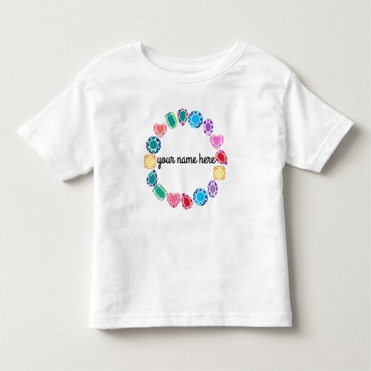 T-shirt Personnalisé Gemstones Toddler (Devant)