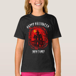 T-SHIRT PERSONNALISÉ HALLOWEEN HAUNTED HOUSE FAMILY PARTY