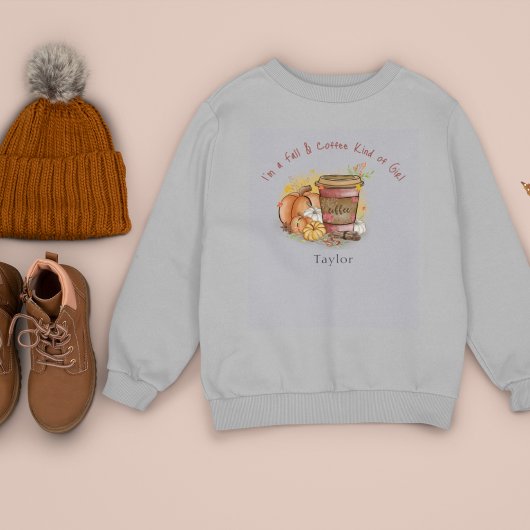 T-shirt Personnalisé 'I'm a Fall & Coffee Genre of Girl'