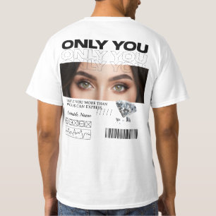 T-Shirt Personnalisé Image et Nom des Yeux Perso