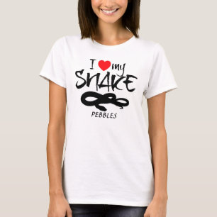 T-shirt Personnalisé J'Aime Mon Serpent