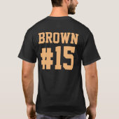 T-shirt Personnalisé Jaune Permet De Tirer Un Peu De Desig (Dos)