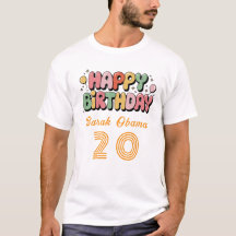 T-Shirt personnalisé Joyeux Anniversaire avec nom 