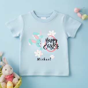 T-Shirt personnalisé Lapin Bleu de Pâques