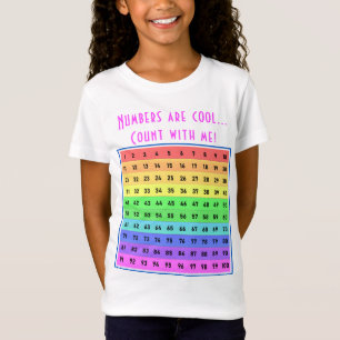T-Shirt Personnalisé "Les chiffres sont cool !" 1-100 enfa
