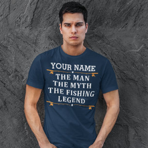T-shirt Personnalisé L'Homme Le Mythe La Légende De La Pêc
