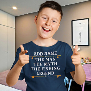 T-shirt Personnalisé L'Homme Le Mythe La Légende De La Pêc