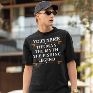 T-shirt Personnalisé L'Homme Le Mythe La Légende De La Pêc