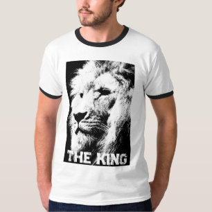 T-shirt Personnalisé Lion Face Mens Modèle Élégant Moderne