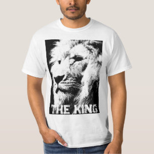 T-shirt Personnalisé Lion Face Modèle Mens Élégant Moderne