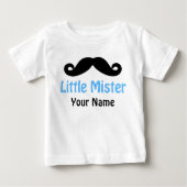 T-shirt personnalisé Little Brother Mustache (Devant)