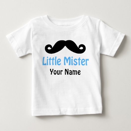T-shirt personnalisé Little Brother Mustache (Devant)