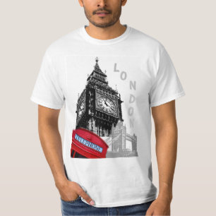 T-shirt Personnalisé Londres Big Ben Horloge Tour Élégant
