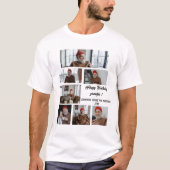 T-shirt Personnalisé L'Un Des Collages Photo D'Une Famille (Devant)