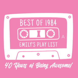 T-shirt Personnalisé Meilleur De 1984 40e Anniversaire Cas