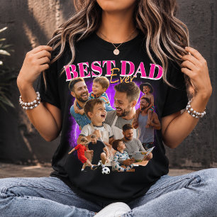 T-shirt personnalisé Meilleur Papa Collage de styl