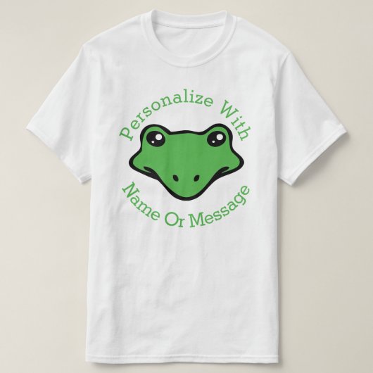 T-shirt PERSONNALISÉ Mignonne Grenouille visage (Design devant)