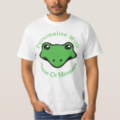 T-shirt PERSONNALISÉ Mignonne Grenouille visage (Devant)