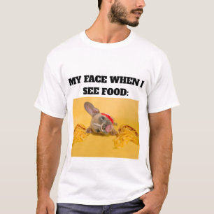 T-shirt Personnalisé Minimal Mon Visage Quand Je Vois De L