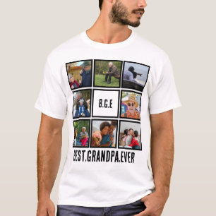 T-shirt Personnalisé Moderne Meilleur Grand-Père Ever 8 Ph