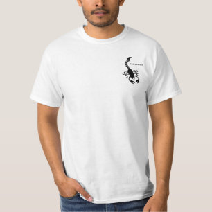 T-shirt personnalisé noir Scorpion