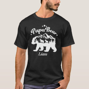T-shirt Personnalisé Papa Bear Famille Parents