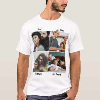 T-shirt Personnalisé Papa L'Homme Le Mythe La Légende 4 Ph