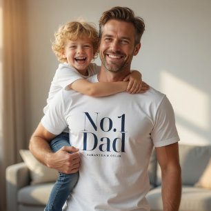T-Shirt Personnalisé Papa N°1 Papa personnalisé
