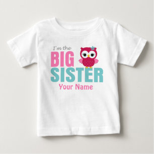 T-shirt personnalisé par hibou de rose de grande